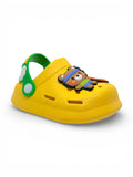 Cartoon Applique Anti-Slip Clogs - Yellow