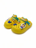 Cartoon Applique Anti-Slip Clogs - Yellow