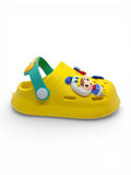 Cartoon Applique Anti-Slip Clogs - Yellow