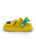 Cartoon Applique Anti-Slip Clogs - Yellow