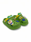 Cartoon Applique Anti-Slip Clogs - Green
