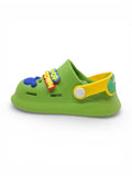 Cartoon Applique Anti-Slip Clogs - Green
