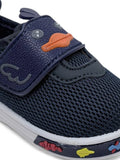 Musical Chu Chu Shoes With Velcro Closing - Navy Blue