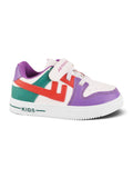 Casual Shoes With Velrco - Purple