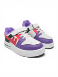 Casual Shoes With Velrco - Purple