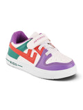 Casual Shoes With Velrco - Purple