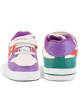 Casual Shoes With Velrco - Purple