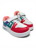 Casual Shoes With Velrco - Red