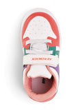 Casual Shoes With Velrco - Red