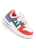 Casual Shoes With Velrco - Red