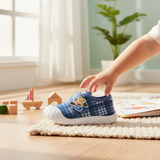 Casual Shoes With Velcro Closing - Blue
