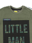 Green Little Man Print T-shirt
