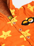 Orange Star Hooded Jacket