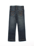 Deep Blue Mild Distressed Denim Jeans