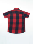 Red Navy Blue Checked Shirt