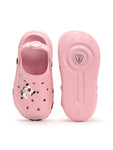 Pink Kids Cow Clogs