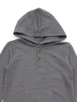 Grey Hooded Full T-Shirt
