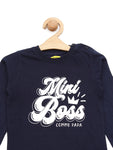 Navy Blue Mini Boss Full T-Shirt