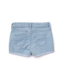 Girls Light Blue Denim Shorts