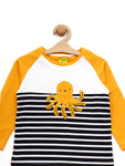 Orange Octopus Full T-Shirt