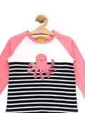 Pink Octopus Full T-Shirt