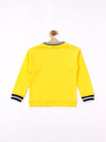 Yellow Team Print Sweatshirt