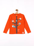 Orange Monkey Full T-Shirt