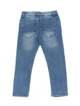 Mild Distressed Blue Straight Fit Jeans