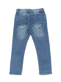Mild Distressed Blue Straight Fit Jeans