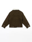 Olive Front Open Button Jacket