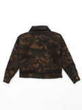 Camouflage Front Open Button Jacket