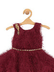 Maroon Party Frock