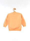 Orange Bear Fleece Sweatshirt