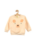 Cream Bear Fleece Sweatshirt