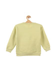 Green Bear Print Fleece Sweatshirt