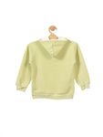 Green Carrot Print Hooded Fleece Sweatshirt