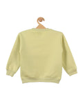 Green Cat Printed Fleece Sweatshirt