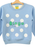 Blue Bingo Printed Fleece Sweatshirt