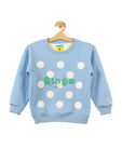 Blue Bingo Printed Fleece Sweatshirt