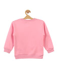 Deep Pink Bingo Printed Fleece Sweatshirt