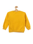 Mustard Bingo Printed Fleece Sweatshirt