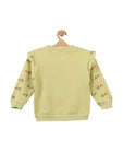 Green Strawberry Printed Fleece Sweatshirt