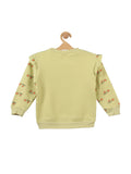 Green Strawberry Printed Fleece Sweatshirt