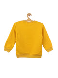 Mustard Bear Printed Fleece Sweatshirt