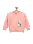 Pink Lamb Printed Fleece Sweatshirt