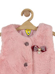 Pink Front Open Girls Jacket