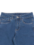 Blue Denim Mild Distressed Fit Jeans