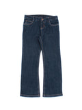Deep Blue Denim Mild Distressed Fit Jeans