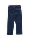 Dark Blue Denim Mild Distressed Fit Jeans