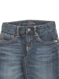 Deep Blue Mild Distressed Straight Fit Jeans